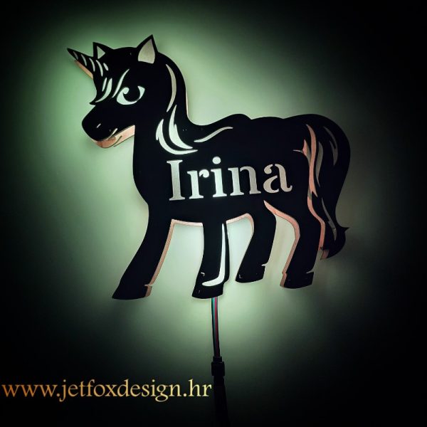 Woody lamp ¦ Jednorog snova  - lampa s imenom #2 - Slika 4