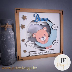 Personalizirani okviri lampa sa podatcima djeteta